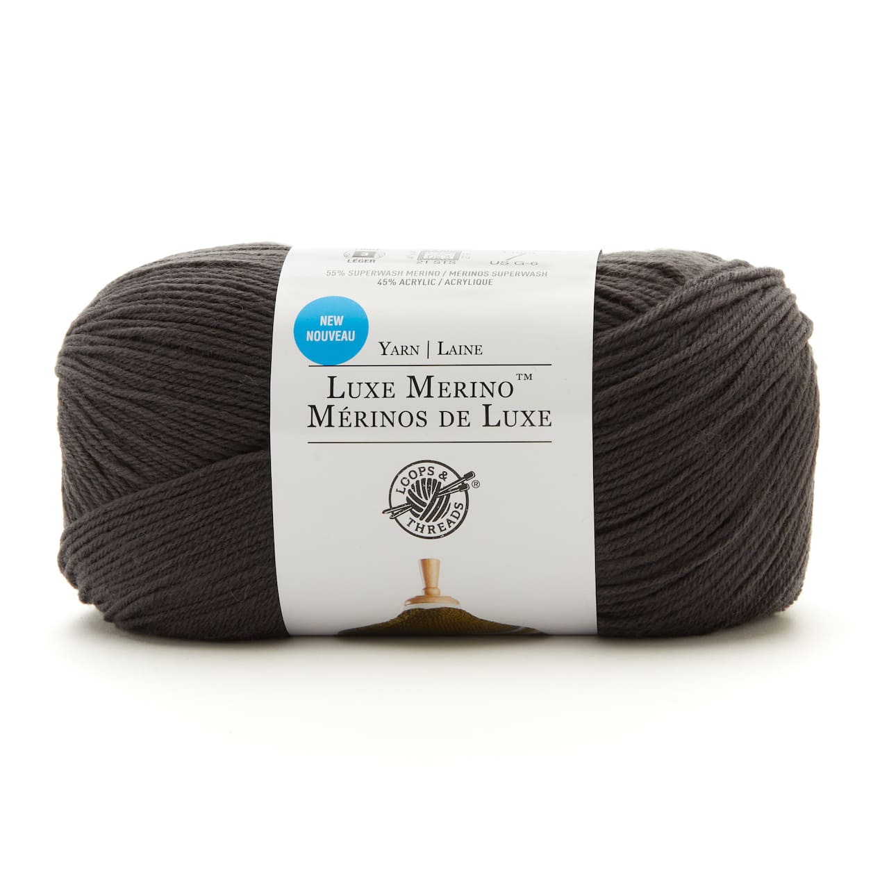 15 Pack: Luxe Merino™ Solid Yarn by Loops & Threads®